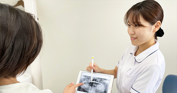 南茨木プラザ歯科の取り組み　カウンセリングで治療計画を丁寧にお伝えします